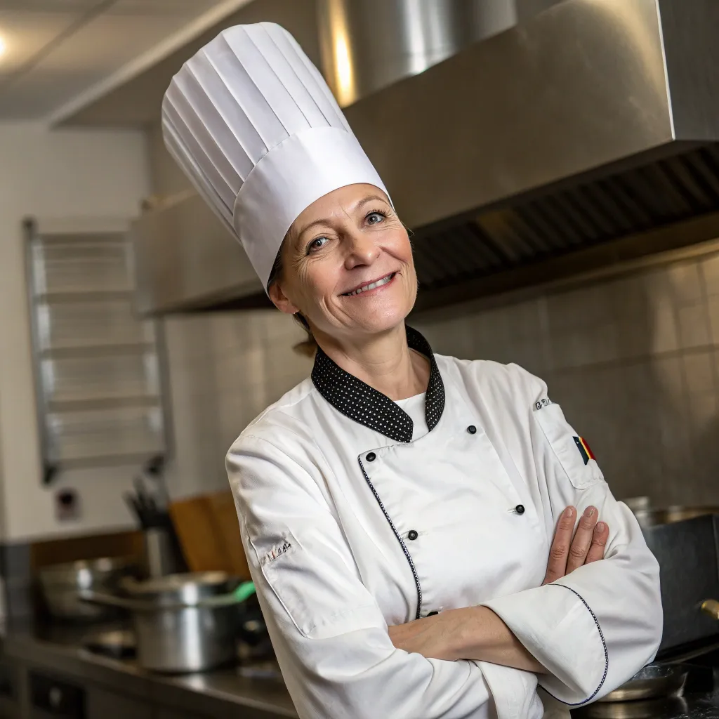Jane Smith with a chef hat